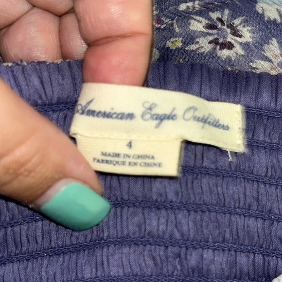 American Eagle Outfitters Floral Chiffon Ruffle Dress - Picture 2 of 9